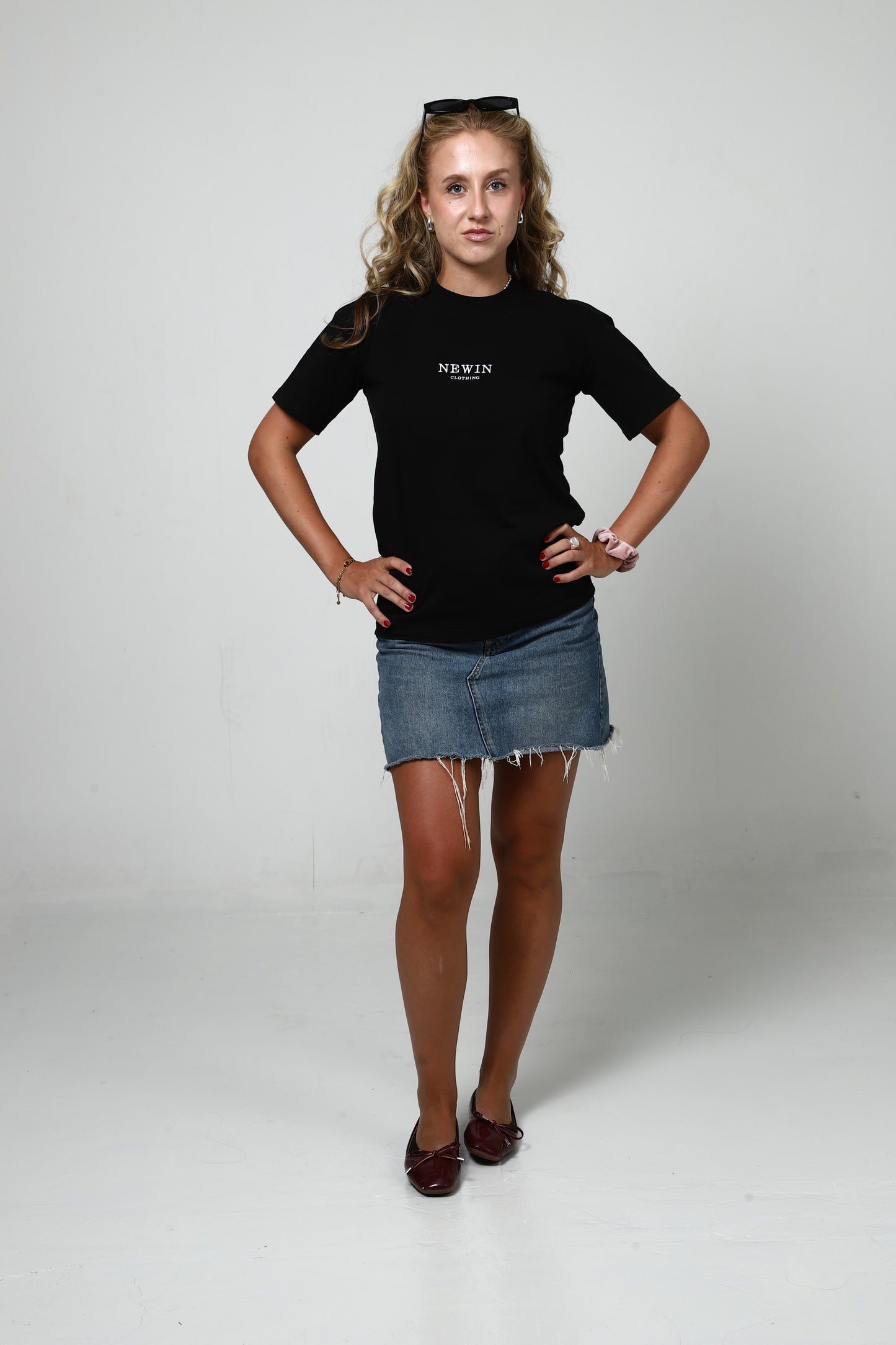 Embroidery Tee Black